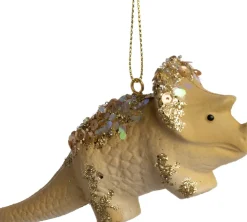 Hot Weihnachtsanhänger Dino gold 11 x 5 x 3,5 cm Weihnachtskugeln & -Anhänger