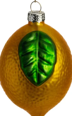 Weihnachtsanhänger Zitrone geel D 6 x H 8 cm Weihnachtskugeln & -Anhänger