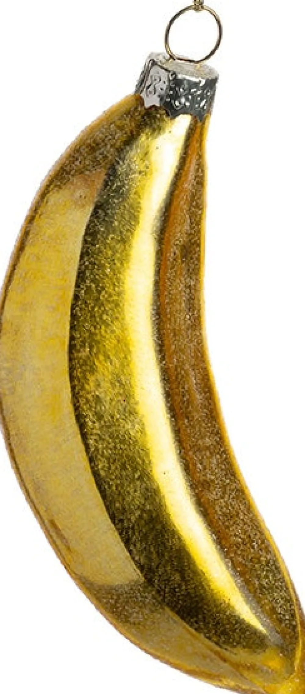 Outlet Weihnachtsanhänger Banane gold 4 x 4 x 9,5 cm Weihnachtskugeln & -Anhänger