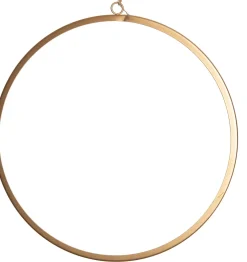 New Weihnachtsanhänger Ring mit LED-Beleuchtung gold D 42 cm Weihnachtsdeko Zum Aufhängen