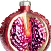 Hot Weihnachtsanhänger Granatapfel Bordeaux 6,6 x 5,6 x 7,4 cm Weihnachtskugeln & -Anhänger