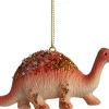 New Weihnachtsanhänger Dino orange 12 x 2,2 x 4,5 cm Weihnachtskugeln & -Anhänger