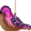 Discount Weihnachtsanhänger Vogel rosa / lila 6 x 5 x 10 cm Weihnachtskugeln & -Anhänger
