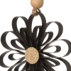 Discount Weihnachtsbaumanhänger Blume D 10 cm schwarz Weihnachtskugeln & -Anhänger