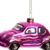 Sale Weihnachtsbaumhanger Auto rosa 12 x 6 x 6 cm Weihnachtskugeln & -Anhänger