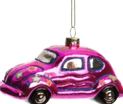 Sale Weihnachtsbaumhanger Auto rosa 12 x 6 x 6 cm Weihnachtskugeln & -Anhänger