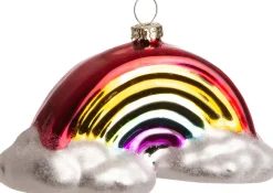 Hot Weihnachtsbaumschmuck Regenbogen H 7 cm Weihnachtskugeln & -Anhänger