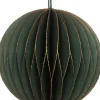 Online Weihnachtsbaumschmuck Papier gold / grün D 9 H 9 cm Weihnachtskugeln & -Anhänger