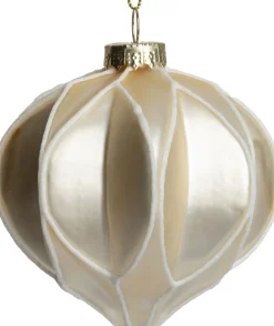 Best Weihnachtsbaumschmuck Scariff creme D 8 cm Weihnachtskugeln & -Anhänger