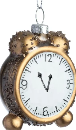 Best Weihnachtsbaumschmuck Wecker gold 6,5 x 2 x 5,5 cm Weihnachtskugeln & -Anhänger