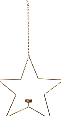 Discount Weihnachtsbaumschmuck Stern Maurice gold 39 x 4,5 x 38,5 cm Teelichthalter|Weihnachtsdeko Zum Aufhängen