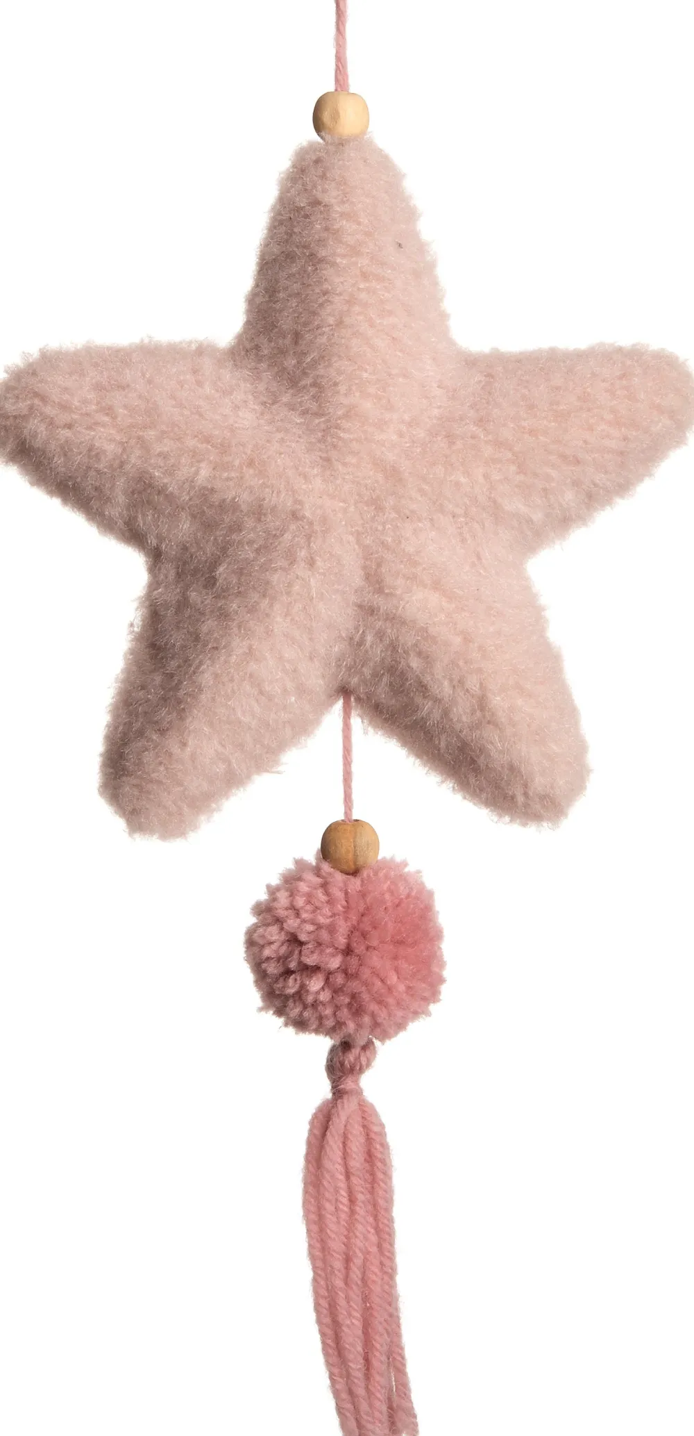 Discount Weihnachtsbaumschmuck Tassel Stern rosa 14 x 26 x 4 cm Weihnachtsdeko Zum Aufhängen