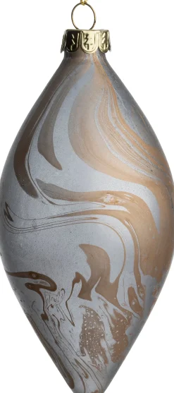 Discount Weihnachtsbaumschmuck Skerries grau D 6 H 12 cm Weihnachtskugeln & -Anhänger