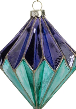 Clearance Weihnachtsbaumschmuck Tarbert lila / grün D 9 H 10 cm Weihnachtskugeln & -Anhänger