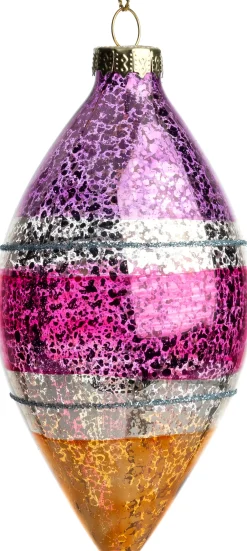 Outlet Weihnachtsbaumschmuck Leenaun rosa D 6 H 12 cm Weihnachtskugeln & -Anhänger