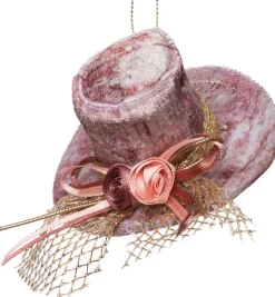 Best Weihnachtsbaumschmuck Rose Hut rosa 10 x 10 x 3 cm Weihnachtskugeln & -Anhänger