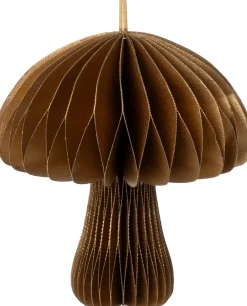 Sale Weihnachtsbaumschmuck Pilz Sieni gold D 9 H 10 cm Weihnachtskugeln & -Anhänger