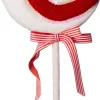 Sale Weihnachtsbaumschmuck Candyline Lolly mit Schleife rot / weiß 20 x 4 x 45 cm Weihnachtsdeko Zum Aufhängen