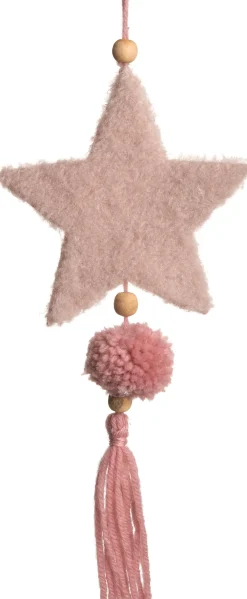 New Weihnachtsbaumschmuck Tassel Stern rosa 13 x 3 x 24 cm Weihnachtsdeko Zum Aufhängen