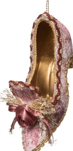 Clearance Weihnachtsbaumschmuck Rose Schuh rosa 8 x 3 x 8 cm Weihnachtskugeln & -Anhänger