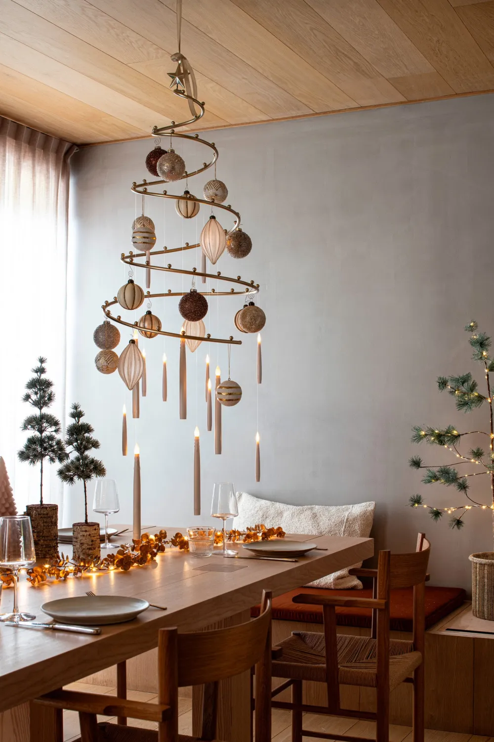 Outlet Weihnachtsbaumschmuck Fahan gold D 8 H 15 cm Weihnachtskugeln & -Anhänger