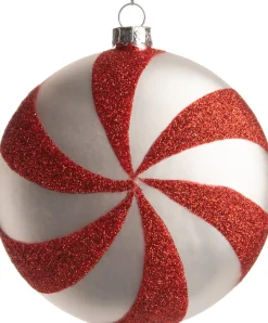 Weihnachtsbaumschmuck Netta rot / weiß D 10 H 10 cm Weihnachtskugeln & -Anhänger