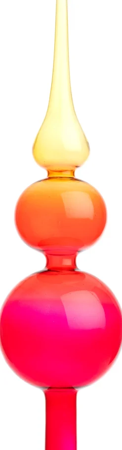 New Weihnachtsbaumspitze gelb / rot D 8 H 31 cm Weihnachtsbaumspitzen