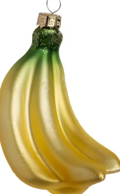 Sale Weihnachtsbaumschmuck Cobie Bananenstaude gelb 5,4 x 4,5 x 10,9 cm Weihnachtskugeln & -Anhänger