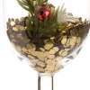 Online Weihnachtsbaumschmuck Weinglas transparent / gold D 4 H 13 cm Weihnachtskugeln & -Anhänger