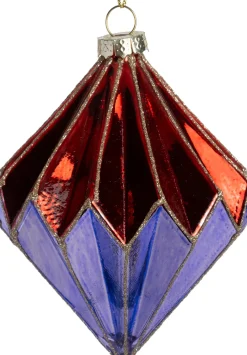 Clearance Weihnachtsbaumschmuck Tarbert lila / rot D 9 H 10 cm Weihnachtskugeln & -Anhänger