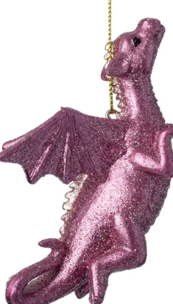 Sale Weihnachtsbaumschmuck Drache rosa 4,5 x 7,5 x 4,8 cm Weihnachtskugeln & -Anhänger
