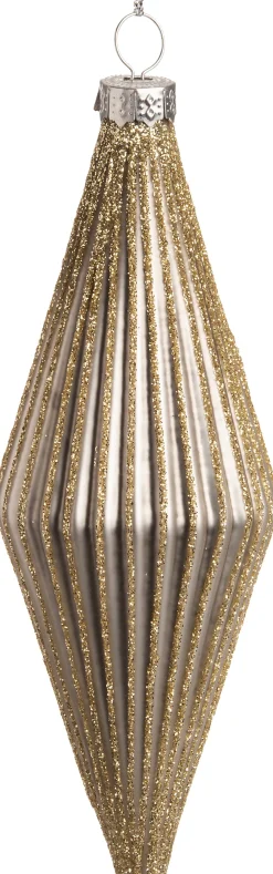 Weihnachtsbaumschmuck Jolee silber / gold 5 x 5 x 13,5 cm Weihnachtskugeln & -Anhänger