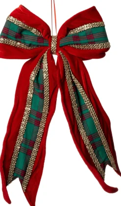 Outlet Weihnachtsbaumschmuck Bo Schleife rot / grün 32 x 3 x 45 cm Weihnachtskugeln & -Anhänger