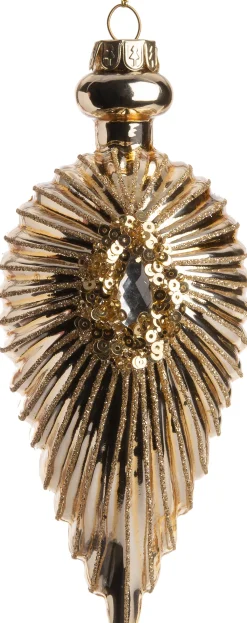 Hot Weihnachtsbaumschmuck Joy gold 6,5 x 6,5 x 15 cm Weihnachtskugeln & -Anhänger