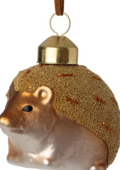 Best Weihnachtsbaumschmuck Igel braun 6 x 4,5 x 4,5 cm Weihnachtskugeln & -Anhänger
