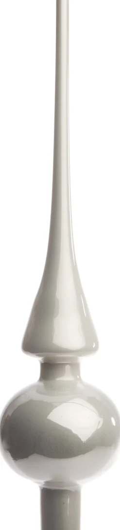 Weihnachtsbaumspitze weiß D 6 H 26 cm Weihnachtsbaumspitzen