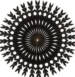 Outlet Weihnachtsbaumschmuck Papier Fächer schwarz D 36,5 cm Weihnachtsdeko Zum Aufhängen