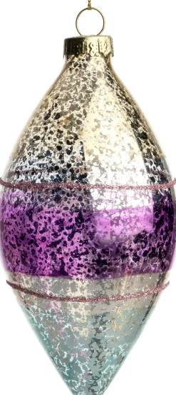 Discount Weihnachtsbaumschmuck Leenaun gold / lila D 6 H 12 cm Weihnachtskugeln & -Anhänger