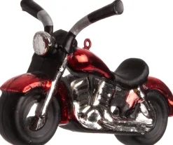 Sale Weihnachtsbaumschmuck Motorrad zwart/rood D H 8,5 cm Weihnachtskugeln & -Anhänger