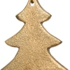 Outlet Weihnachtsbaumschmuck Baum gold 9 x 7 cm Weihnachtskugeln & -Anhänger