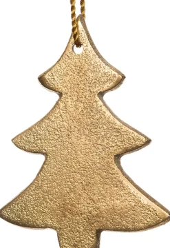 Outlet Weihnachtsbaumschmuck Baum gold 9 x 7 cm Weihnachtskugeln & -Anhänger