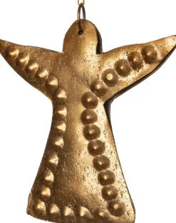 Outlet Weihnachtsbaumschmuck Engel gold 12 x 12 x 1 cm Weihnachtskugeln & -Anhänger