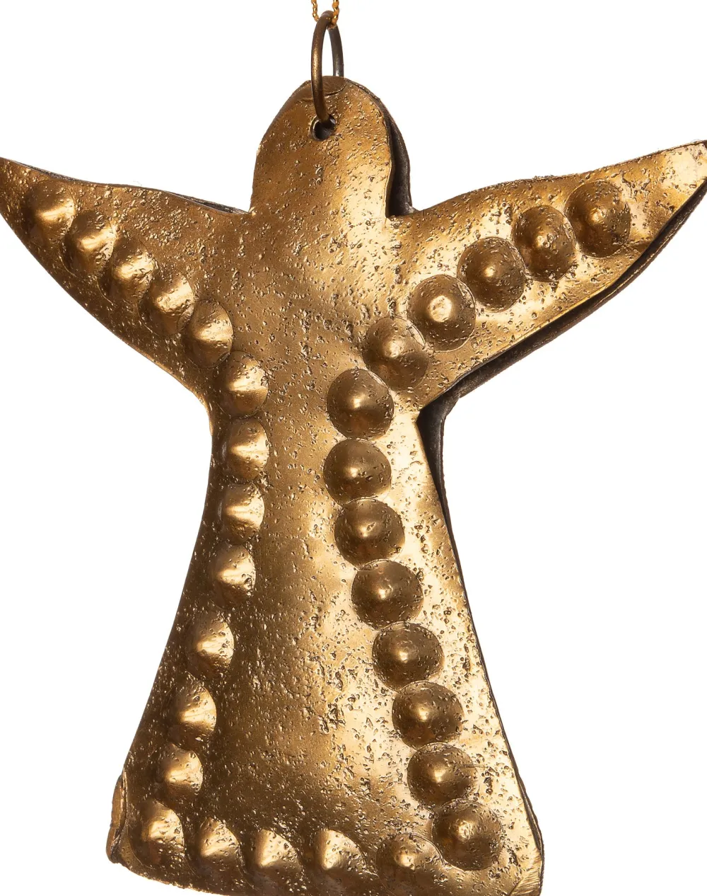 Outlet Weihnachtsbaumschmuck Engel gold 12 x 12 x 1 cm Weihnachtskugeln & -Anhänger