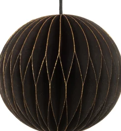 Online Weihnachtsbaumschmuck Papier schwarz D 9 H 9 cm Weihnachtskugeln & -Anhänger