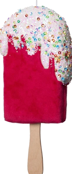 Best Weihnachtsbaumschmuck Candyline Eis rosa 7 x 4 x 18 cm Weihnachtskugeln & -Anhänger