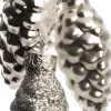 Best Weihnachtsbaumschmuck Tannenzapfen silber 2,8 x 2,5 x 6 cm Weihnachtskugeln & -Anhänger