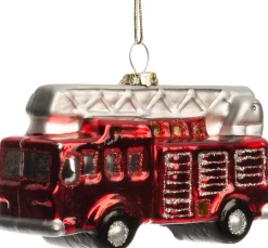 Clearance Weihnachtsbaumschmuck Feuerwehrauto 8,6 x 3,8 x 6,3 cm Weihnachtskugeln & -Anhänger