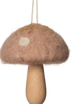 New Weihnachtsbaumschmuck Pilz rosa D 7,5 H 6 cm Weihnachtskugeln & -Anhänger