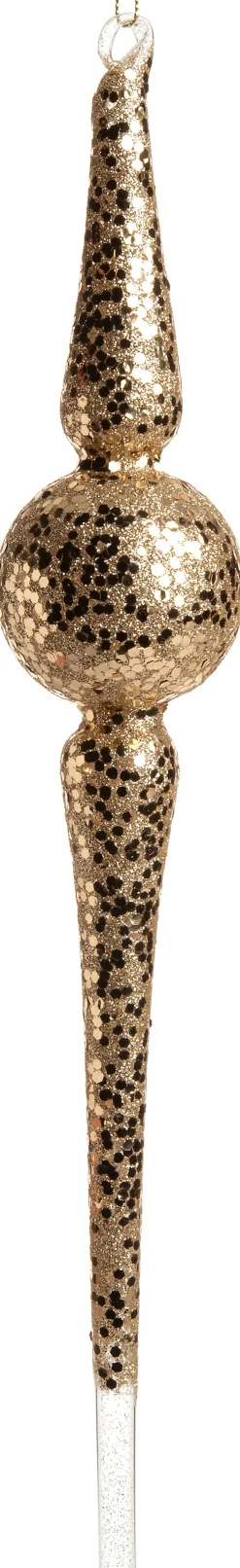 Online Weihnachtsbaumschmuck Pebbles gold D 6 H 39,5 cm Weihnachtskugeln & -Anhänger