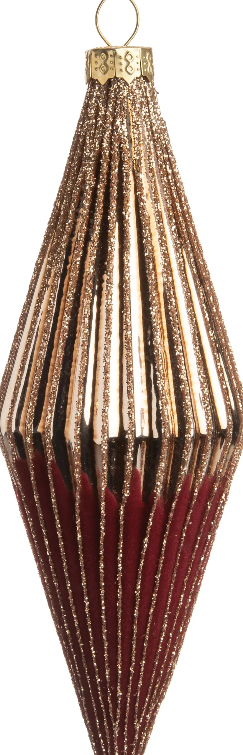 Outlet Weihnachtsbaumschmuck Jyll rot / gold 5 x 5 x 13,5 cm Weihnachtskugeln & -Anhänger